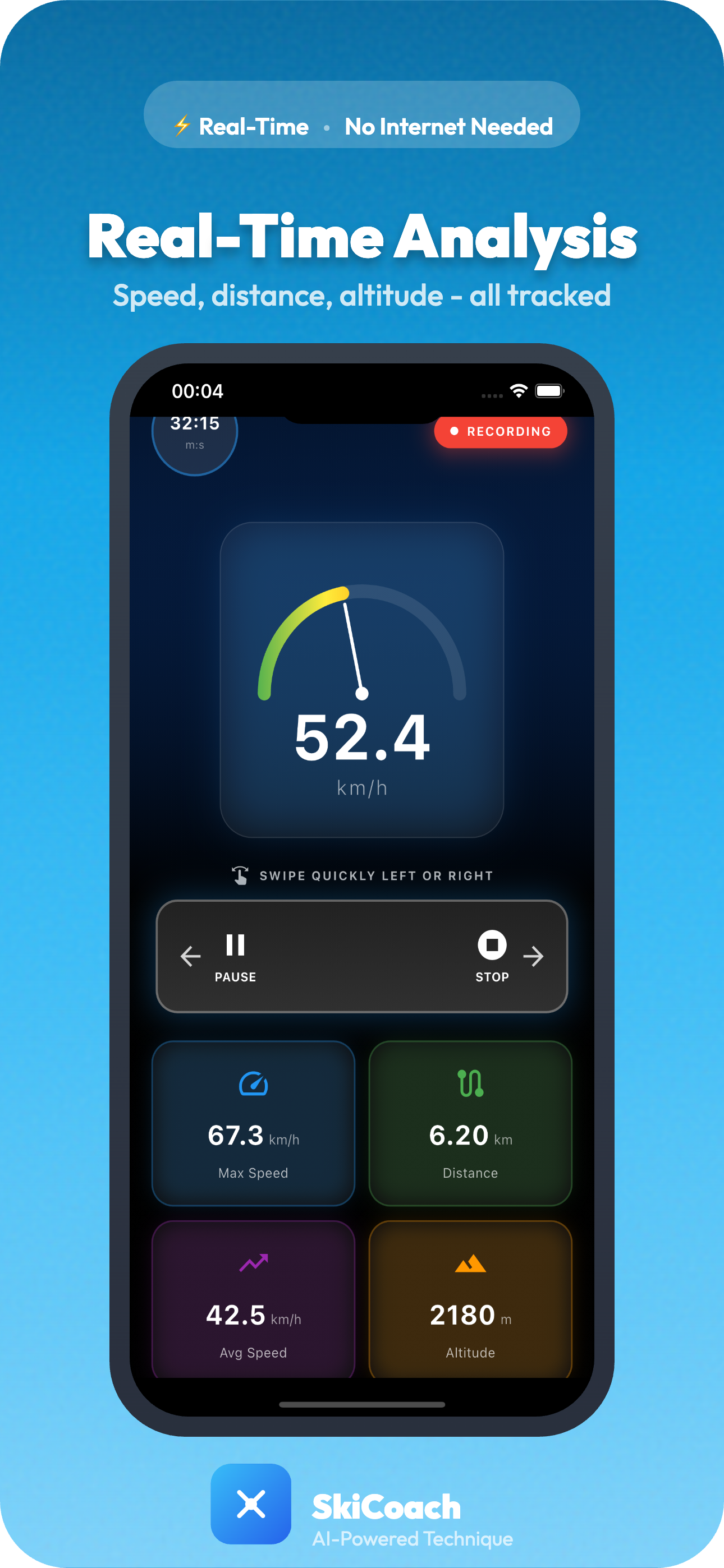 SkiCoach Live-Aufnahme
